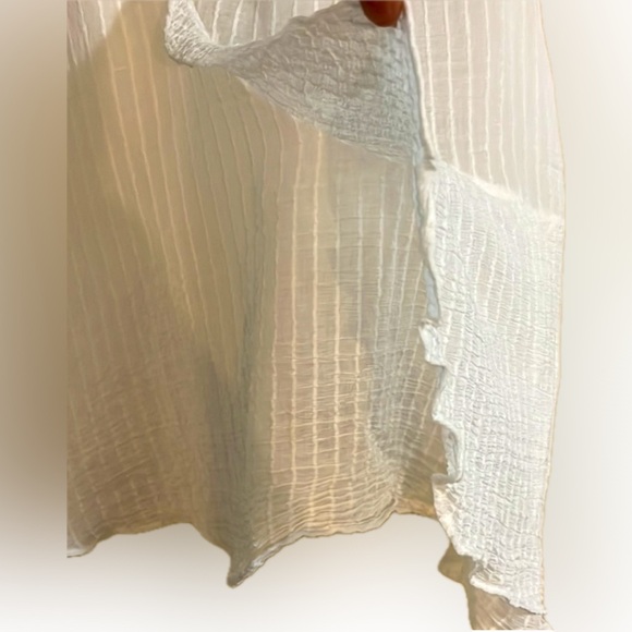Dress Boutique Ruffles Esley Viscose Layers Cream Size M Beach Romantic Sheer - Picture 7 of 13